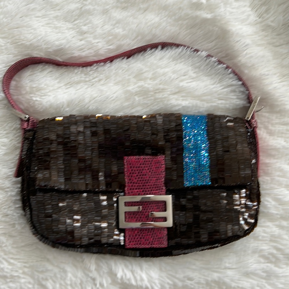 sold!Vintage FENDI sequin baguette - Picture 1 of 7